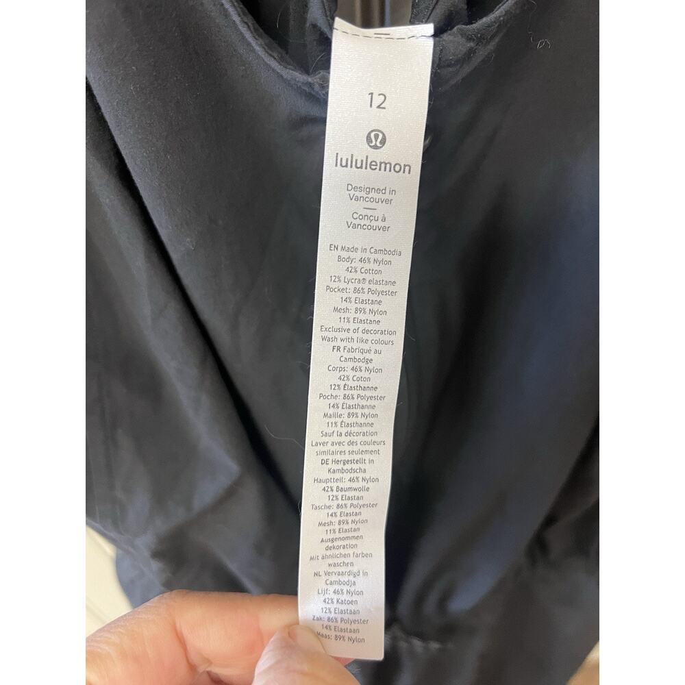 Lululemon Shift in Time Jumpsuit Romper Black One Piece Womens Size 12 Yoga - Picture 7 of 8